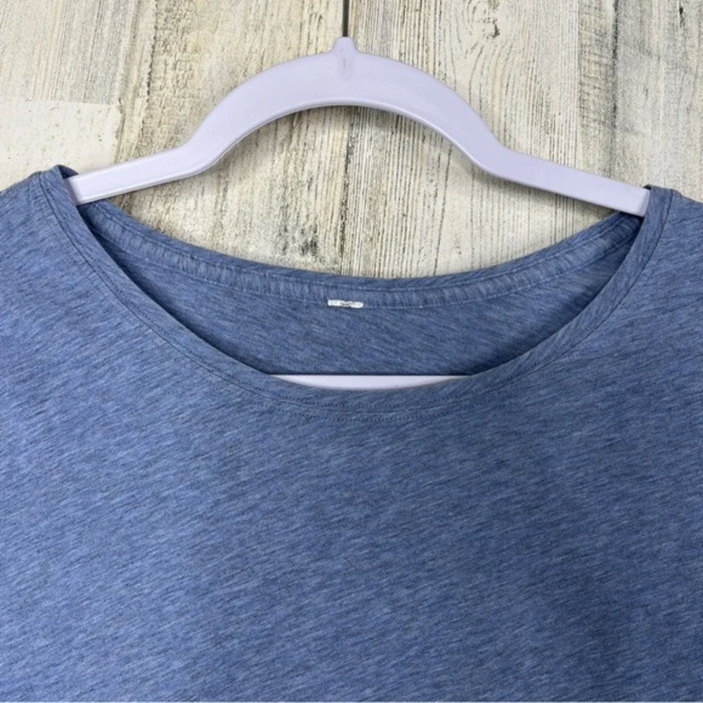 Lululemon Womens Size‎ 6 Crop Top Challenger Sports Bra Graphite Grey Mesh Back